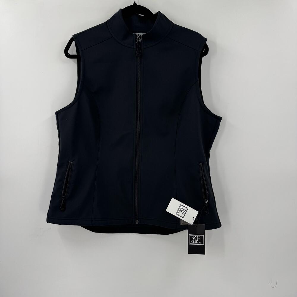 NWT KF Clothing Soft shell black vest